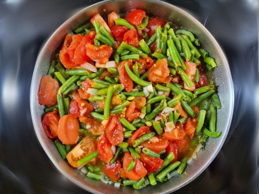 Bohnen-Tomaten-Gemüse