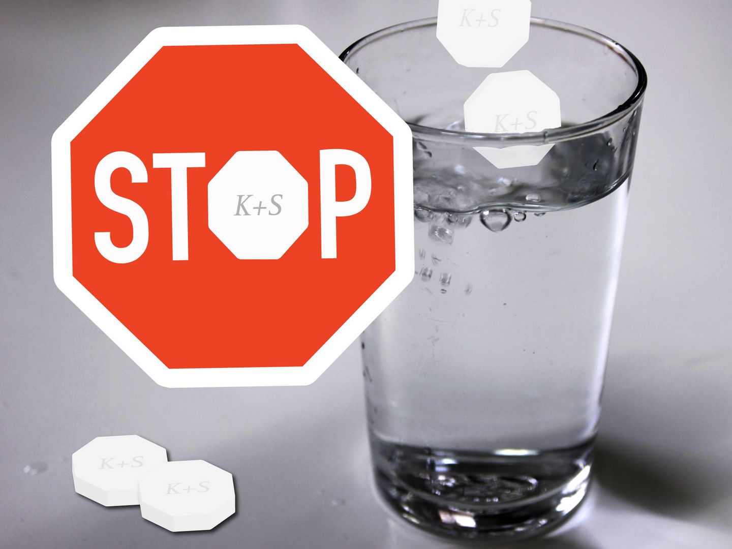 Stop K+S – Versalzenes Trinkwasser (Foto und Grafik: Niko Martin)