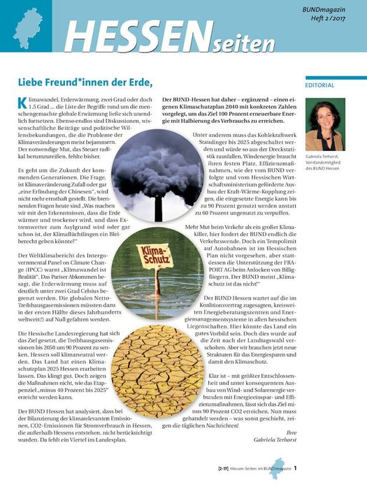 Hessenseiten im BUNDmagazin 2-2017