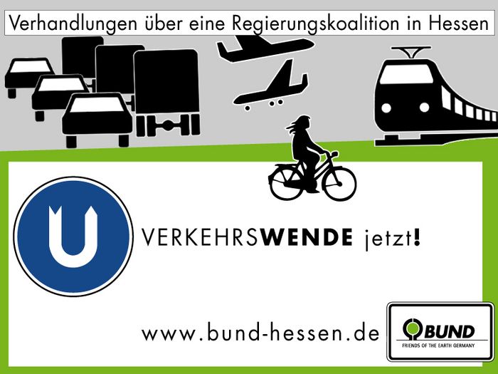 BUND Hessen fordert Verkehrswende (Grafik: Niko Martin)