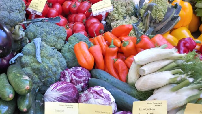 Unverpacktes, regionales Bio-Gemüse am Marktstand (Foto: Lynn Anders / BUND Hessen)