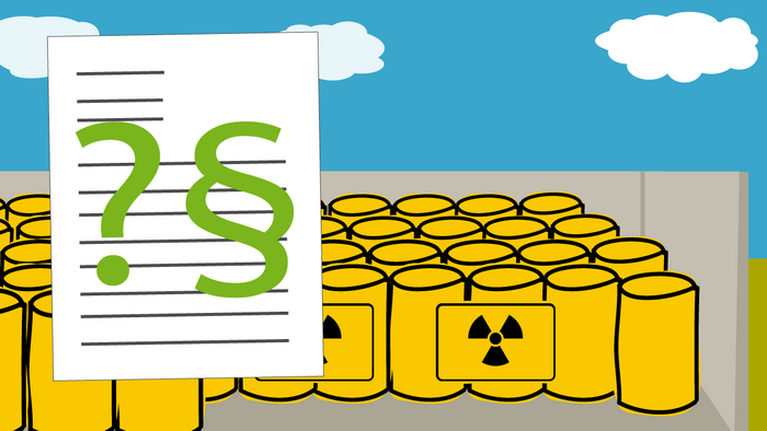 Klage gegen neues Atommüllager (Grafik: Niko Martin)