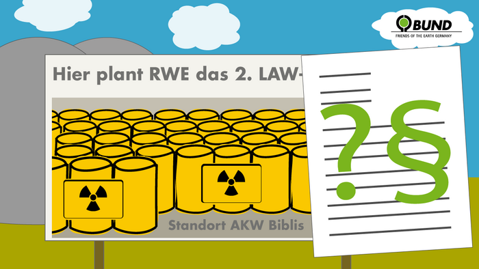 Klage gegen neues Atommülllager (Grafik: Niko Martin)