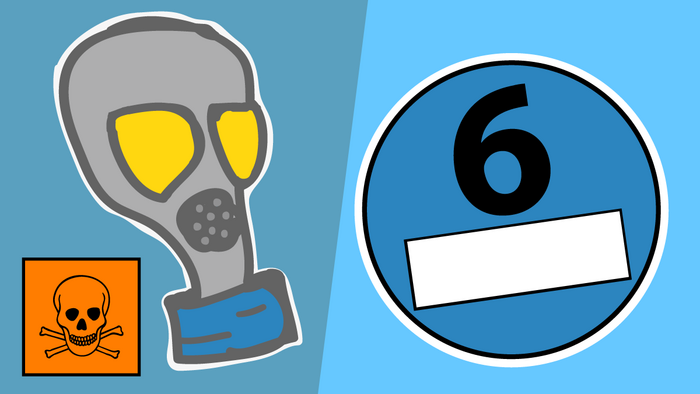Mit Blauer Plakette tödliche Stickstoffdioxidbelastung senken (Foto: Grafik: Niko Martin; Warnzeichen gemeinfrei)