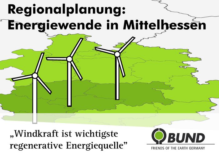 BUND: „Windkraft wichtigste regenerative Energiequelle in Mittelhessen” (Grafik: Niko Martin)