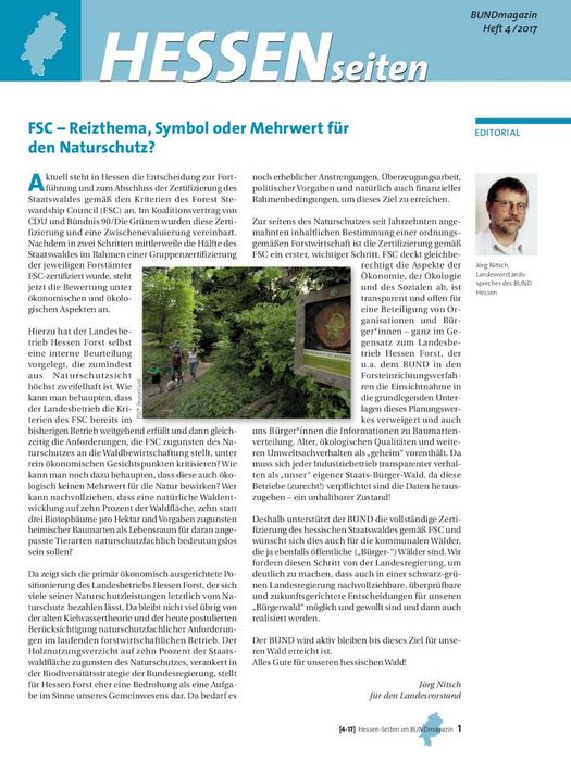 Hessenseiten im BUNDmagazin 4-2017