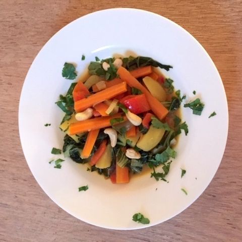 Vegane Asiatische Gemüsepfanne