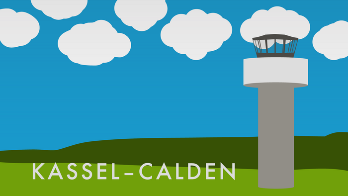 Kassel-Calden: Grüne Wiese (Grafik: Niko Martin)