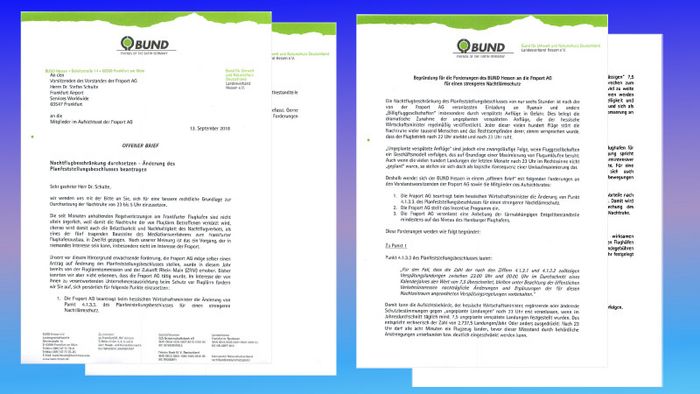 Offener Brief vom BUND Hessen an die Fraport AG