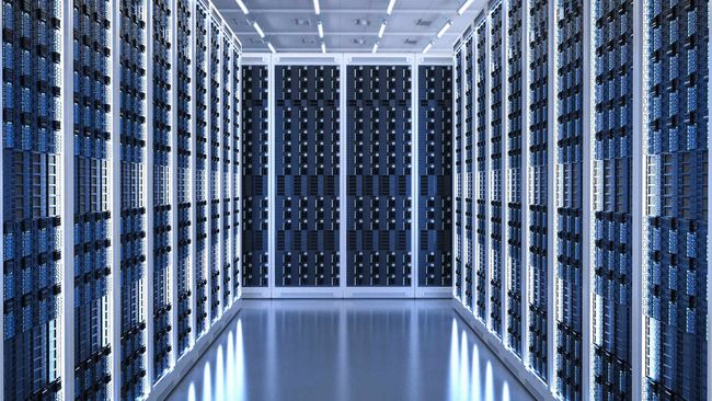 Server-Raum eines Rechenzentrums