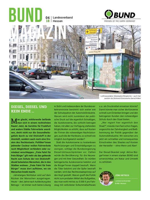 Hessenseiten im BUNDmagazin 4-2018