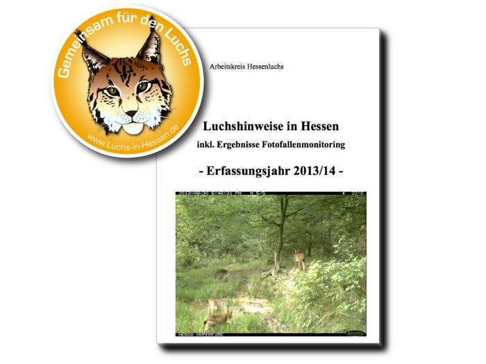 Luchsbericht Hessen 2014 (Titelseite)