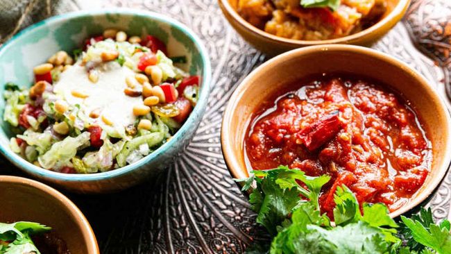 Verschiedene vegane Gerichte