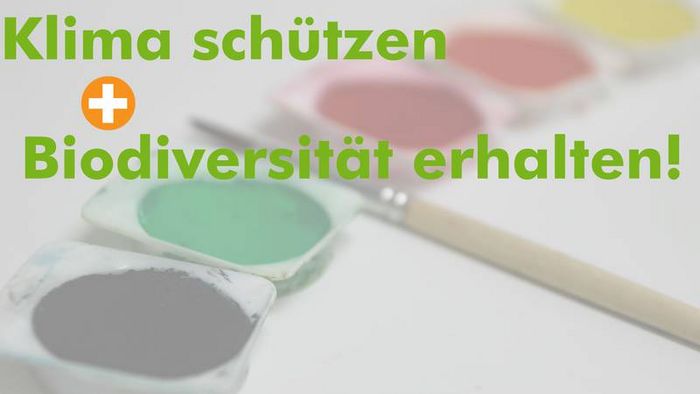 Klima schützen + Biodiversität erhalten! (Foto und Grafik: Niko Martin) 