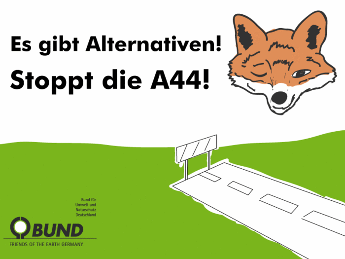 Stoppt die A44! Es gibt Alternativen! (Grafik: Niko Martin)