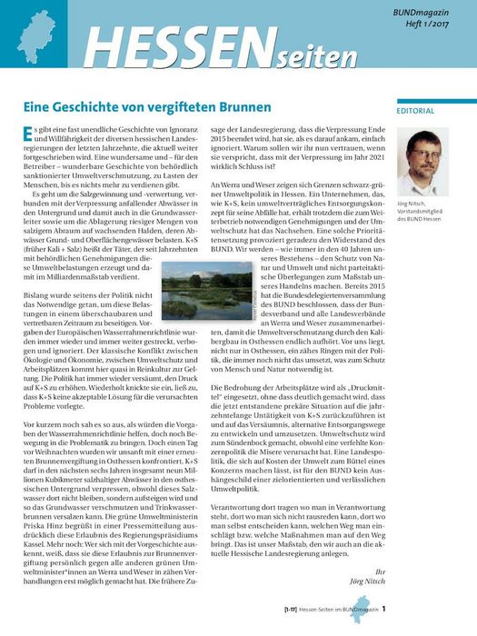 Hessenseiten im BUNDmagazin 1-2017
