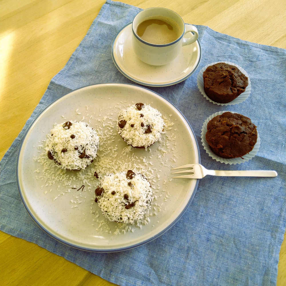 Foto von fertigen Happy Panda Muffins